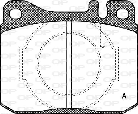 Open Parts BPA0010.40 - Тормозные колодки, дисковые, комплект unicars.by