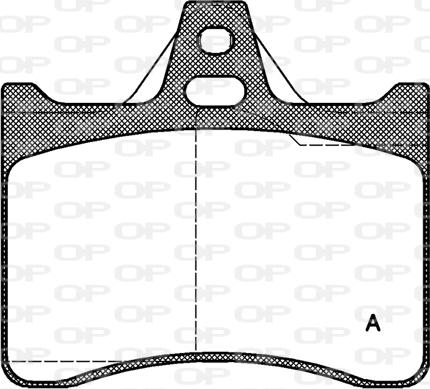 Open Parts BPA0088.10 - Тормозные колодки, дисковые, комплект unicars.by