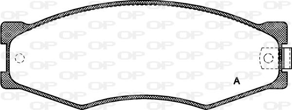 Open Parts BPA0184.02 - Тормозные колодки, дисковые, комплект unicars.by