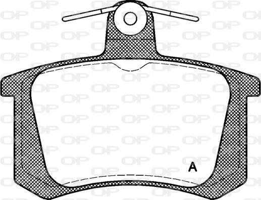 Open Parts BPA0135.20 - Тормозные колодки, дисковые, комплект unicars.by