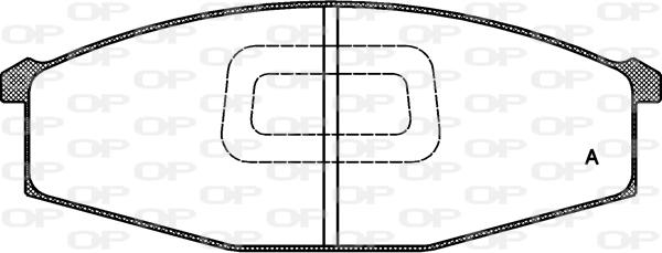 Open Parts BPA0129.10 - Тормозные колодки, дисковые, комплект unicars.by