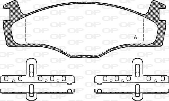 Open Parts BPA0171.10 - Тормозные колодки, дисковые, комплект unicars.by