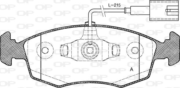 Open Parts BPA0172.52 - Тормозные колодки, дисковые, комплект unicars.by