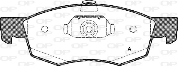 Open Parts BPA0172.30 - Тормозные колодки, дисковые, комплект unicars.by