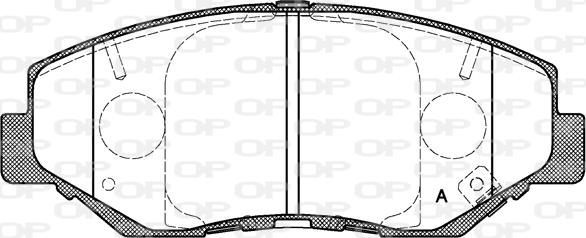 Open Parts BPA0899.00 - Тормозные колодки, дисковые, комплект unicars.by