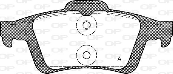 Open Parts BPA0842.30 - Тормозные колодки, дисковые, комплект unicars.by