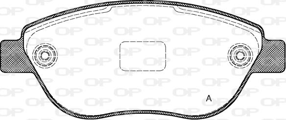 Open Parts BPA0859.10 - Тормозные колодки, дисковые, комплект unicars.by