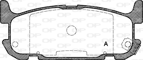 Open Parts BPA0853.12 - Тормозные колодки, дисковые, комплект unicars.by