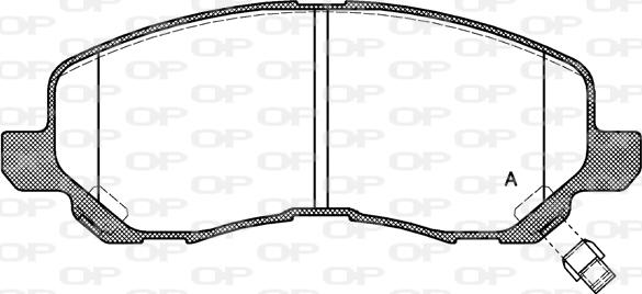 Open Parts BPA0804.12 - Тормозные колодки, дисковые, комплект unicars.by