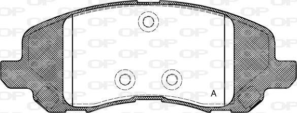 Open Parts BPA0804.20 - Тормозные колодки, дисковые, комплект unicars.by