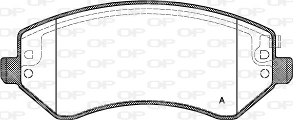 Open Parts BPA0807.02 - Тормозные колодки, дисковые, комплект unicars.by