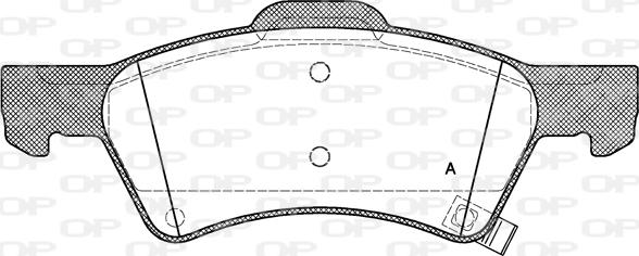 Open Parts BPA0810.02 - Тормозные колодки, дисковые, комплект unicars.by