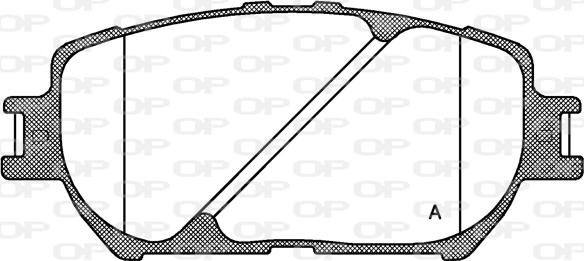 Open Parts BPA0884.00 - Тормозные колодки, дисковые, комплект unicars.by