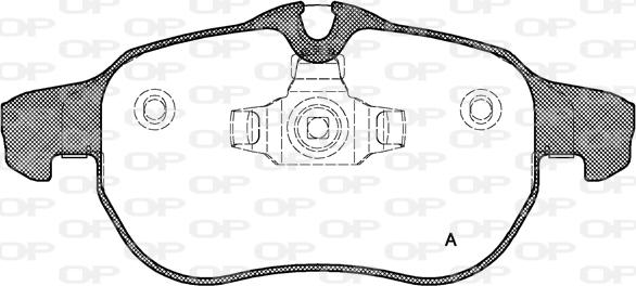 Open Parts BPA0888.00 - Тормозные колодки, дисковые, комплект unicars.by