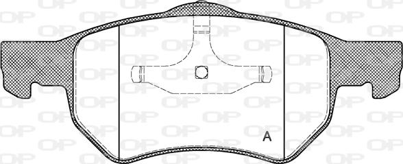 Open Parts BPA0882.00 - Тормозные колодки, дисковые, комплект unicars.by