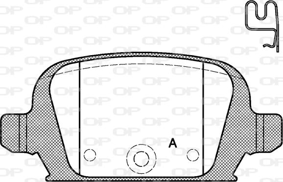 Open Parts BPA0835.02 - Тормозные колодки, дисковые, комплект unicars.by