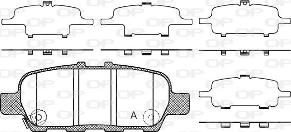 Open Parts BPA0876.41 - Тормозные колодки, дисковые, комплект unicars.by