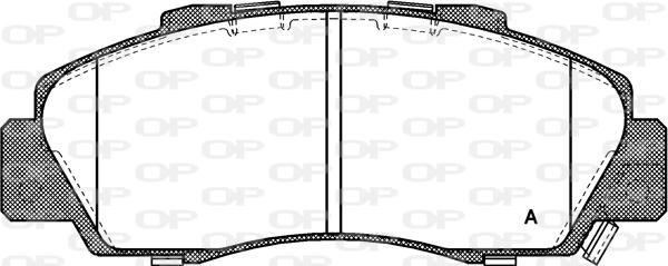 Open Parts BPA0351.32 - Тормозные колодки, дисковые, комплект unicars.by