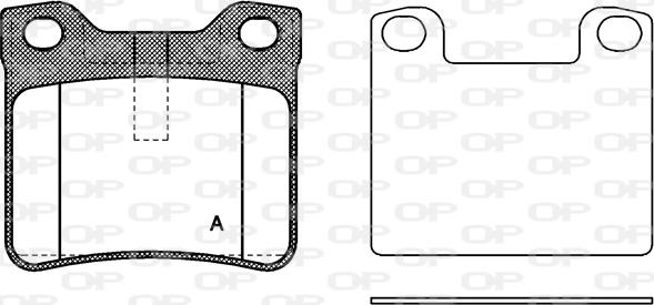 Open Parts BPA0321.10 - Тормозные колодки, дисковые, комплект unicars.by