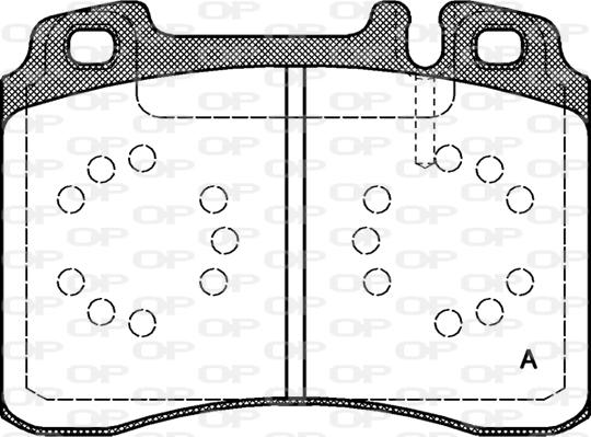 Open Parts BPA0379.20 - Тормозные колодки, дисковые, комплект unicars.by