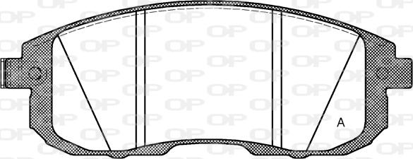 Open Parts BPA0293.14 - Тормозные колодки, дисковые, комплект unicars.by