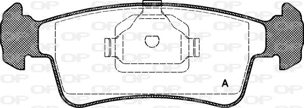 Open Parts BPA0240.00 - Тормозные колодки, дисковые, комплект unicars.by