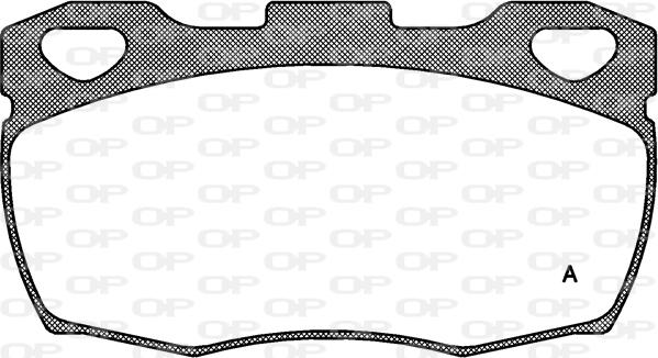 Open Parts BPA0266.00 - Тормозные колодки, дисковые, комплект unicars.by