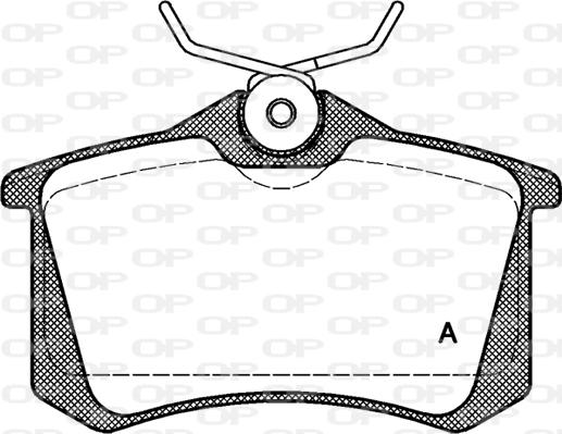 Open Parts BPA0263.01 - Тормозные колодки, дисковые, комплект unicars.by