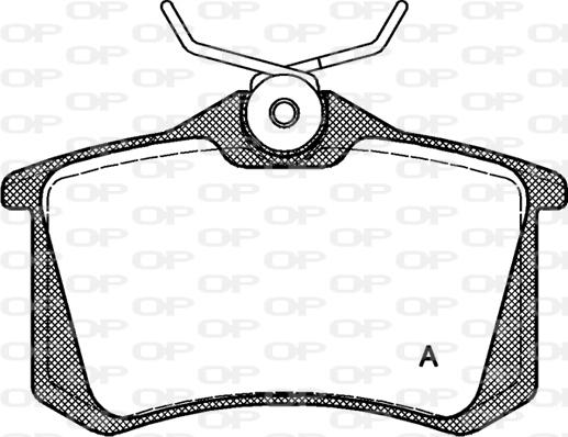 Open Parts BPA0263.10 - Тормозные колодки, дисковые, комплект unicars.by