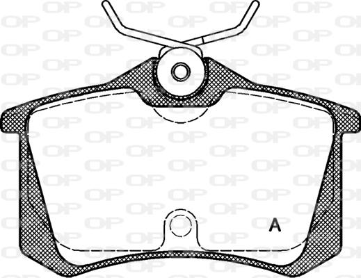 Open Parts BPA0263.20 - Тормозные колодки, дисковые, комплект unicars.by