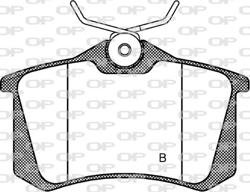 Open Parts BPA0263.74 - Тормозные колодки, дисковые, комплект unicars.by