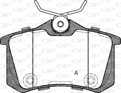 Open Parts BPA0263.74 - Тормозные колодки, дисковые, комплект unicars.by