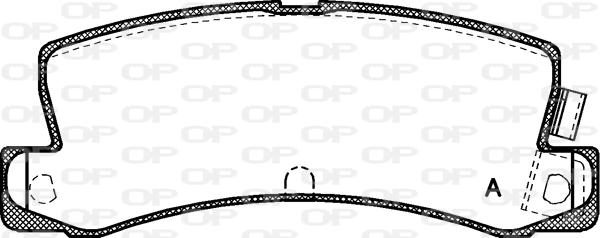 Open Parts BPA0214.04 - Тормозные колодки, дисковые, комплект unicars.by