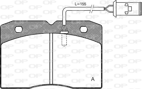 Open Parts BPA0211.22 - Тормозные колодки, дисковые, комплект unicars.by