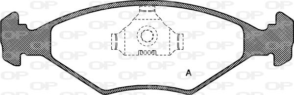 Open Parts BPA0281.00 - Тормозные колодки, дисковые, комплект unicars.by