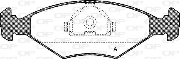 Open Parts BPA0281.10 - Тормозные колодки, дисковые, комплект unicars.by