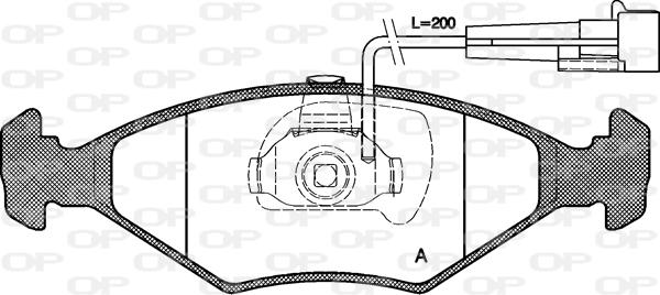 Open Parts BPA0281.32 - Тормозные колодки, дисковые, комплект unicars.by