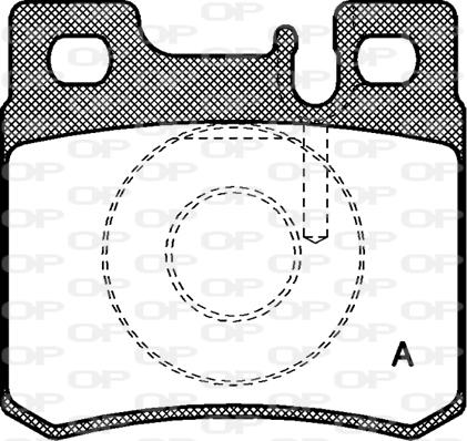 Open Parts BPA0282.20 - Тормозные колодки, дисковые, комплект unicars.by