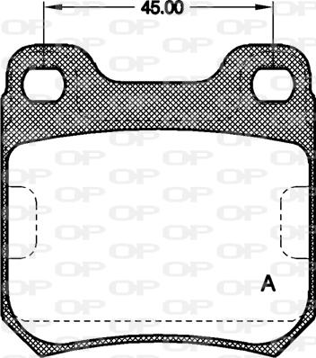 Open Parts BPA0239.40 - Тормозные колодки, дисковые, комплект unicars.by