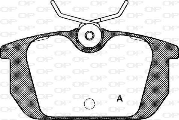 Open Parts BPA0231.00 - Тормозные колодки, дисковые, комплект unicars.by