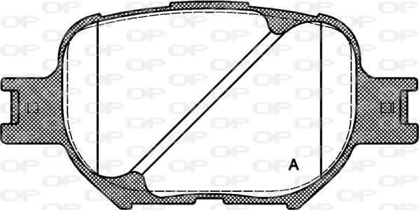 Open Parts BPA0742.00 - Тормозные колодки, дисковые, комплект unicars.by