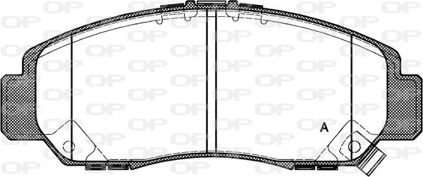 Open Parts BPA0747.12 - Тормозные колодки, дисковые, комплект unicars.by