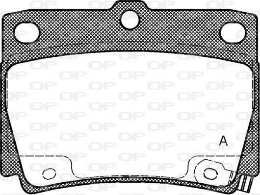 Open Parts BPA0750.02 - Тормозные колодки, дисковые, комплект unicars.by