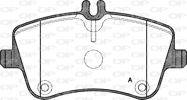 Open Parts BPA0768.00 - Тормозные колодки, дисковые, комплект unicars.by