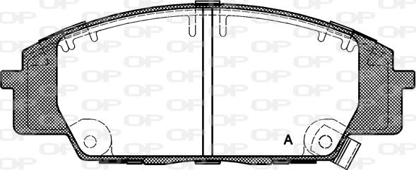 Open Parts BPA0735.02 - Тормозные колодки, дисковые, комплект unicars.by