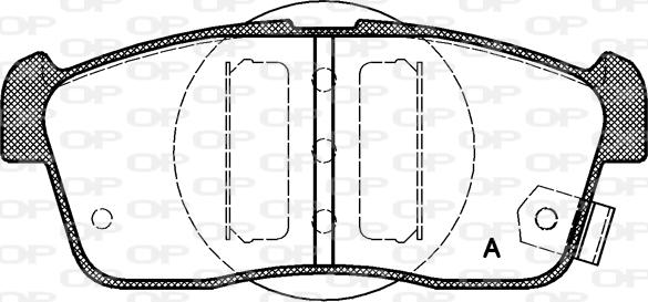 Open Parts BPA0724.02 - Тормозные колодки, дисковые, комплект unicars.by