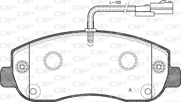 Open Parts BPA1449.01 - Тормозные колодки, дисковые, комплект unicars.by