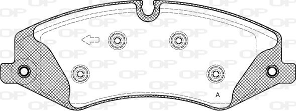 Open Parts BPA1409.10 - Тормозные колодки, дисковые, комплект unicars.by