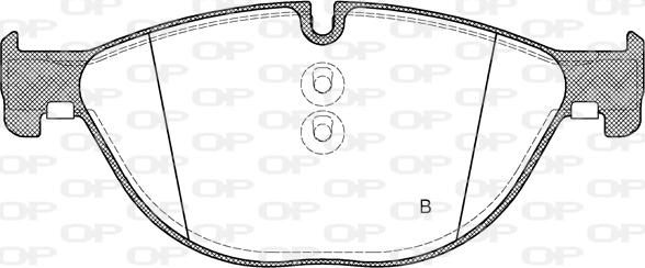 Open Parts BPA1414.00 - Тормозные колодки, дисковые, комплект unicars.by