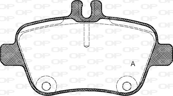 Open Parts BPA1477.00 - Тормозные колодки, дисковые, комплект unicars.by